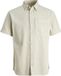 JACK & JONES Chemise Homme Manches Courtes Coton S Écru