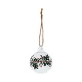 Boule de Noël en verre Couronne 5 cm