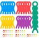 25 bobines de fil à broder + 25 marqueurs de mailles, en plastique, pour la broderie au point de croix
