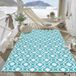 Tapis extérieur 120 x 180 cm - Réversible et imperméable - Résistant aux UV - Recyclable - Convient pour terrasses et tentes