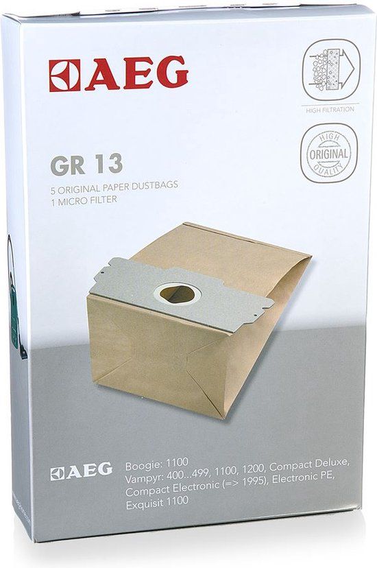 AEG Stofzuigerzakken GR13 - 5 stuks - Synthetisch
