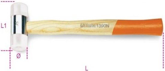 Beta 1390N 22 Nylon hamer met houten steel