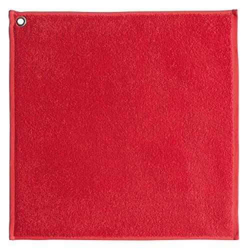 Coucke vierkant badstof uni katoen turquoise 50 x 50 cm