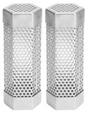 Tuyaux pour barbecue à pellets - Lot de 2 - Tuyaux d'évacuation froids et chauds - 6 pouces - Tuyaux d'évacuation en acier inoxydable - Adaptés à tous les barbecues - Argent
