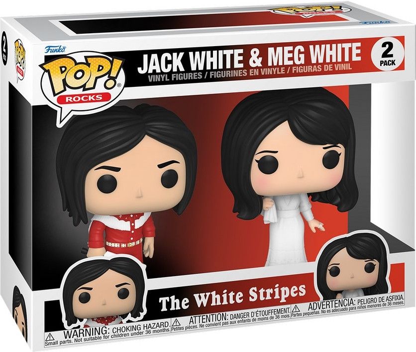 Funko The White Stripes Pop Vinyl 2-Pack: Jack White & Meg White