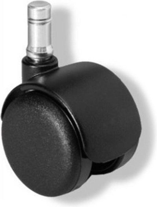 hjh office Bureaustoel Wiel - Zwart - 5x Rolo FIX 11mm/50mm