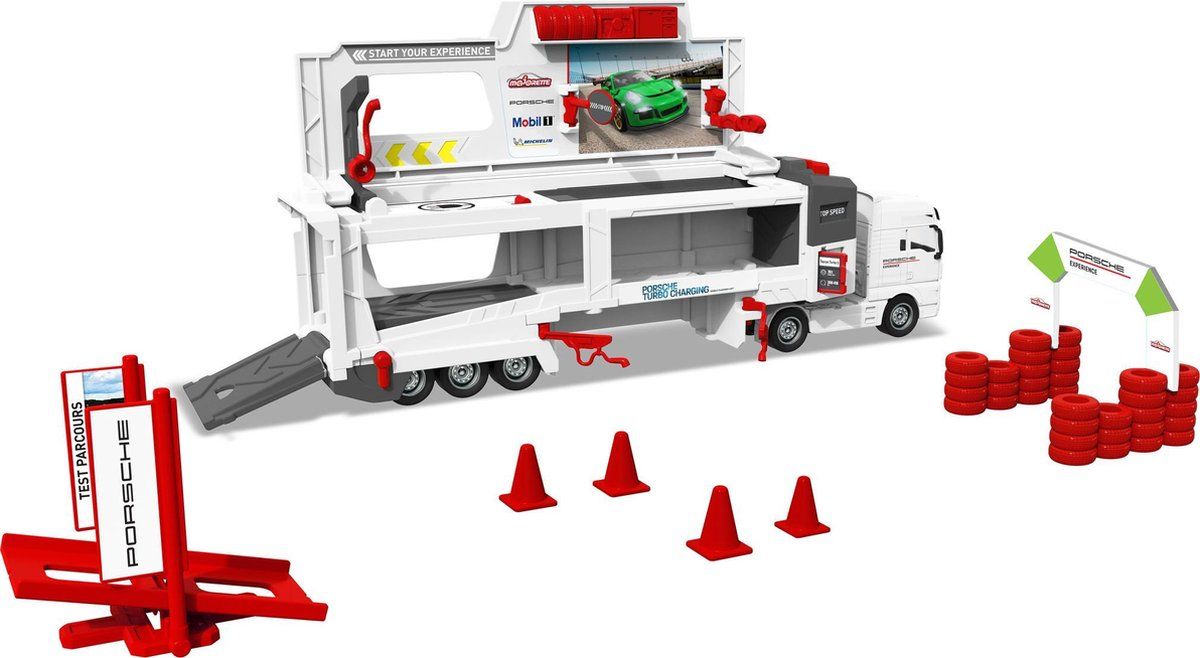 MAJORETTE MAN TGX Truck Porsche Experience+ 2 cars - Meerkleurig