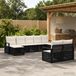 Prolenta Maison Exclusive - Ensemble de canapés de jardin, 9 pièces, 9 places, en résine tressée noire