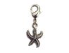 INNSPIRO NICE CHARMS zeester metalen hanger met karabijnhaak 11x15mm 25u, 12x21mm., Metaal, Geen edelsteen