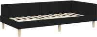 vidaXL Hoek Bed Frame Zwart 100 x 200 cm Stof