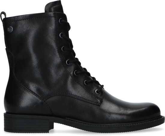 No Stress Dames Zwarte Leren Veterboots Maat 41 - Herfst/Winter 2020