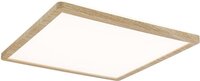 Paulmann Atria Shine Wood LED Plafondlamp - IP44 - 3000K - Vierkant - Houtlook