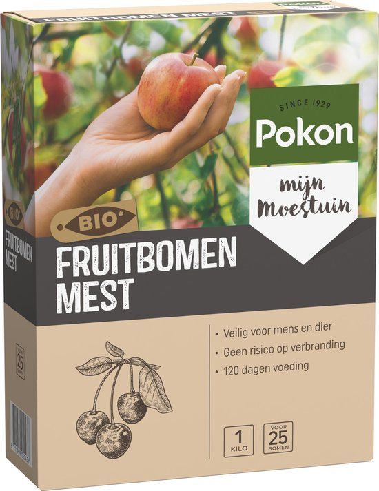 Pokon Bio Fruitbomen Mest - 1kg - Biologisch - 120 dagen voeding
