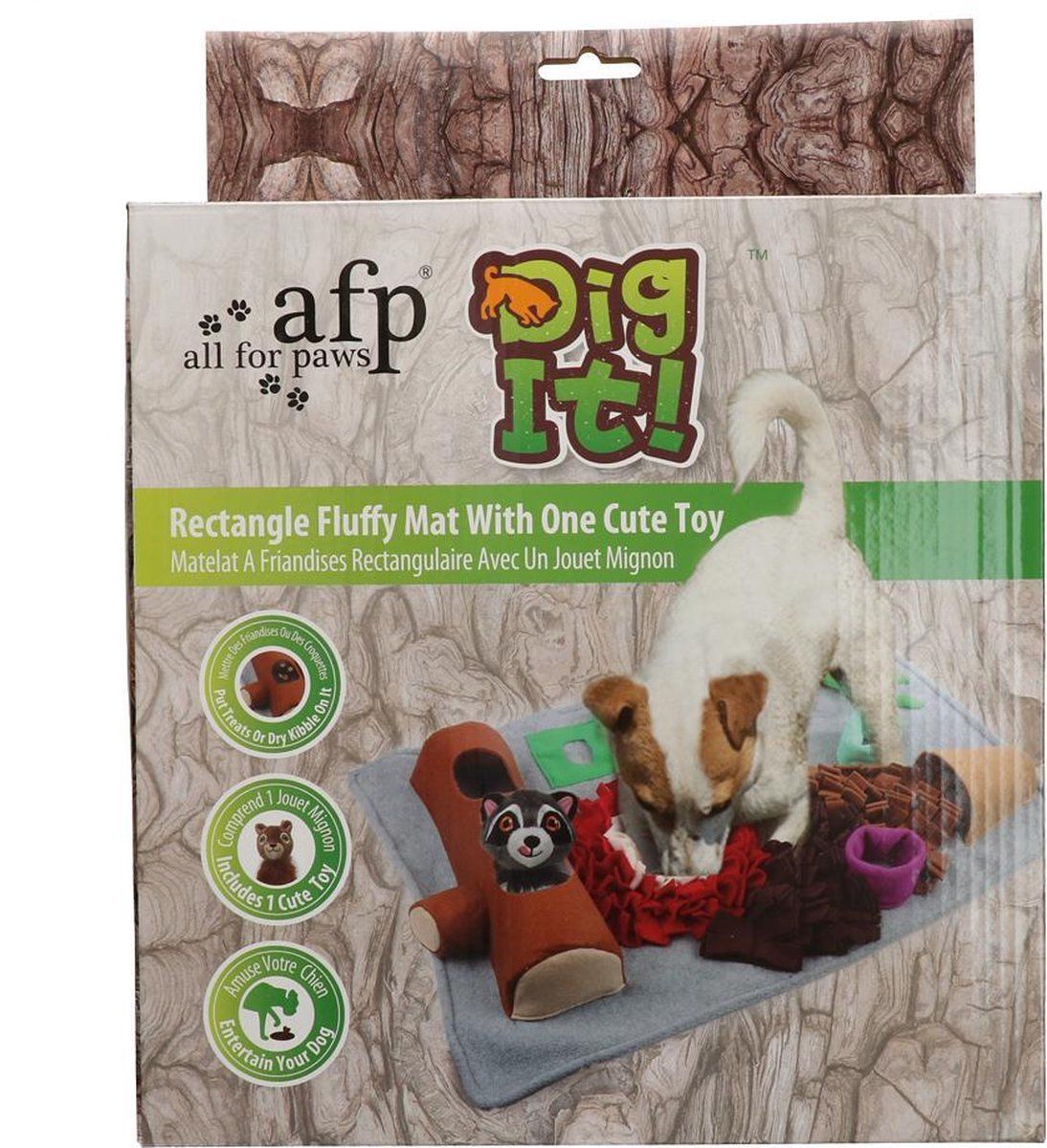 All For Paws Snuffelmat Met Speeltje - Hondenspeelgoed - 76x52x10 cm Multi-Color