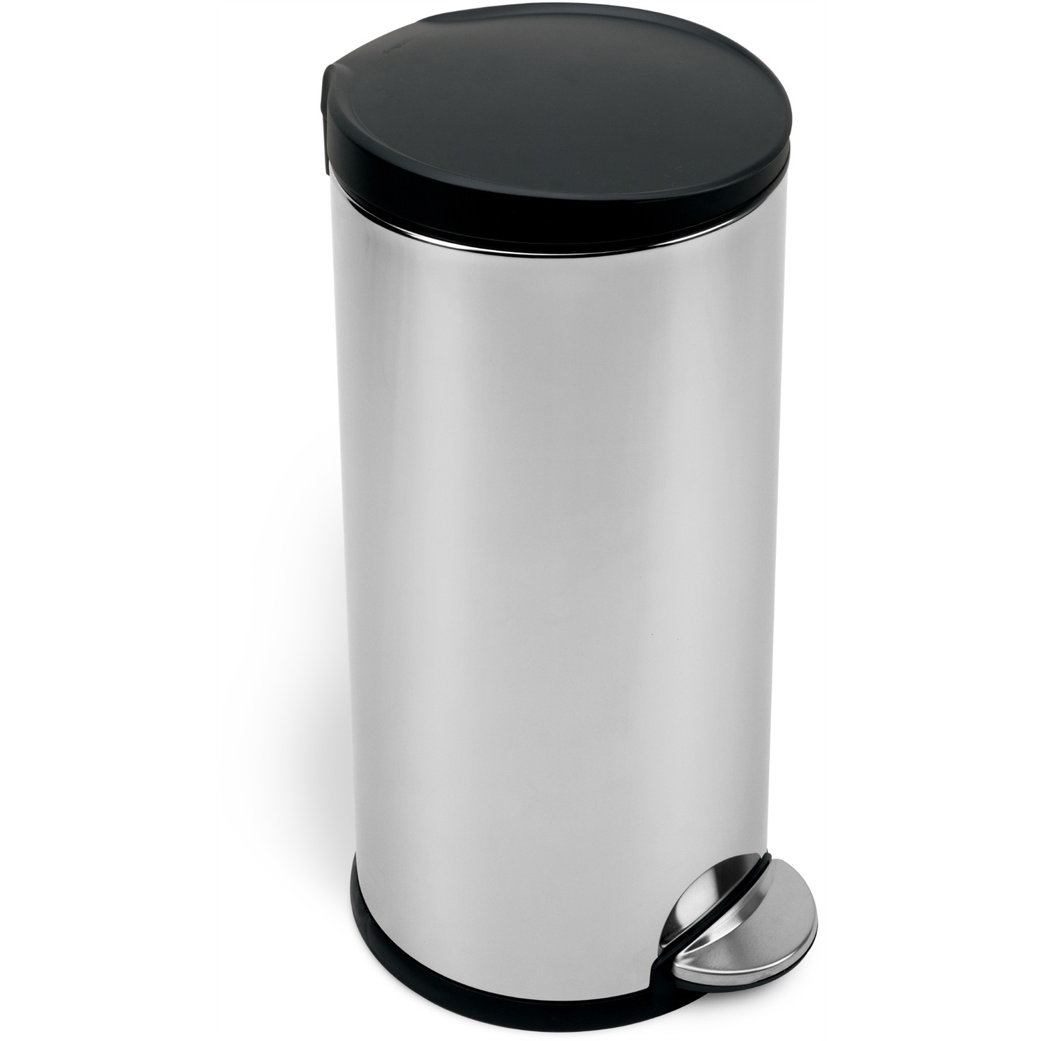 simplehuman Simplehuman pedaalemmer Round Step 30 liter met kunststof deksel