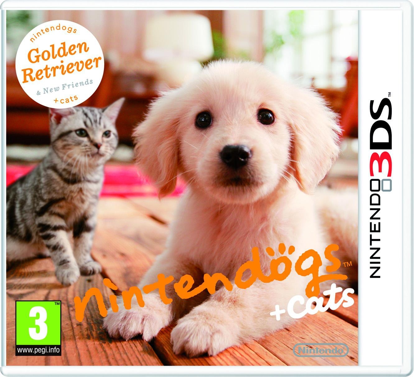 Nintendo gs + cats: Golden Retriever & New Friends Nintendo 3DS