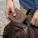 Portefeuille en cuir personnalisé - Marron