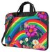 Waterbestendige Laptop Sleeve met Regenboog Bloemen