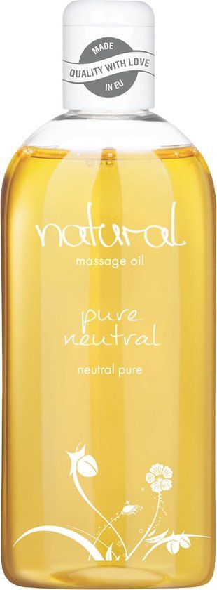 Natural Wellness massageolie, erotische massageolie, neutrale geur, 250 ml