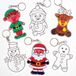 Baker Ross Kerst Zonnevanger Sleutelhangers (Set van 6)