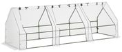 StarTech Kas - Balkonkast - 270 x 90 x 90 cm - Stalen frame - PE-afdekking - Afsluitbaar raam - Winterbestendig - Wit