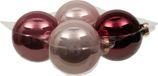 Othmara decorations Othmar Decorations Bv Grote Kerstballen - 4 stuks - Roze - 10 cm - Glas - Mat/Glans