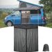 Filet anti-insectes pour voiture avec fermeture magnétique, noir