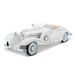 Bauer Spielwaren Maisto Mercedes 500 K Maharadya, modelauto met vering, schaal 1:18, beweegbare deuren en motorkap, kant-en-klaar model, stuurbaar, 24 cm, wit