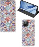 B2Ctelecom GSM Hoesje Xiaomi 11 Lite 5G NE | Book Case met foto Tegels Kleur