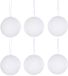 Decoris Boules de Noël neige - 12x pce - blanc - D8 cm