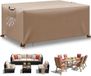 Non-branded Housse pour meubles de jardin - imperméable - kaki - 150 x 90 x 75 cm