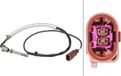 HELLA Sonde de température des gaz d'échappement, vissé, 2 broches, câble de 740 mm, convient pour AUDI A4 entre autres