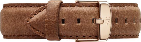Daniel Wellington Classic Durham DW00200127 - Horlogeband - Leer - 18mm - Bruin