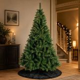 Bellatio Decorations kunst kerstboom - H180 cm - met kerstboomrok zwart - kunstboom