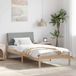 Maison Exclusive - Cadre de lit, marron et gris clair, 90 x 190 cm, pin massif
