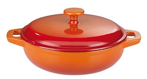 GSW Shadow stoofpan met deksel 30 cm - Oranje/Crème