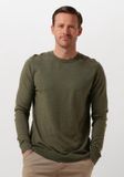 SELECTED MEN Slhberg Crew Neck Noos Truien & Vesten Heren - Sweater - Hoodie - Vest - Groen - Maat S