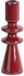 Present Time Kandelaar Cadiz Double Ring - Bordeauxrood - 7x7x22cm - Hout