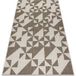 Rugsx - Tapis En Corde Sizal Floorlux 20489 Champagne / Gris Foncé Triangles Beige 140x200 cm