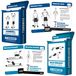 Solidchoice - Lot de 2 cartes d'entraînement fitness pour poids corporel et haltères