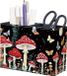 Allecto Porte-stylo en PVC imitation cuir avec motif champignon