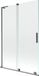 Mexen Velar L 2-delige schuifbare douchewand 120 x 150 cm, transparant, geborsteld gun grijs