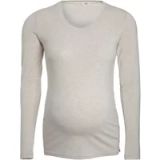 Baby's Only Zwangerschapstop lange mouw Glow - Zwangerschapsshirt gemaakt uit 96% viscose en 4% elastaan - Longsleeve dames - Ecru - S
