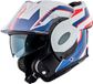 Bogotto FS-X600 Vyda Helm - Systeemhelm - ECE 22.06 - Wit/rood/blauw - XXL