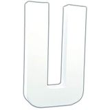 Décopatch AC720Cpack - Lot de 3 supports en papier mâché, Lettre U