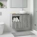 Prolenta Maison Exclusive Armoire de salle de bain exclusive, couleur Sonoma gris, dimensions 30 x 44,5 x 50 cm, en panneaux de particules