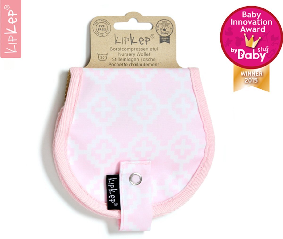 KipKep Napper - Borstkompressen Etuitje - Roccy Pink roze