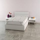Topper Crabyon Topper gewatteerd met elastieken, Frans bed 120 x 195 cm