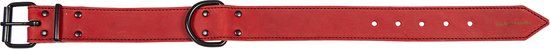 Jack And Vanilla Black Label Brede Halsband - Rood - 40mmx55cm - Hond