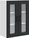 vidaXL - Vaatwasserpaneel - Kalmar - Zwart - 60 x 31 x 80 cm - Bewerkt hout